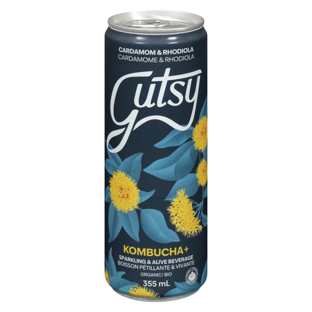 Gutsy Cardamom And Moringa Kombucha, 355 Ml -- 8 Per Case