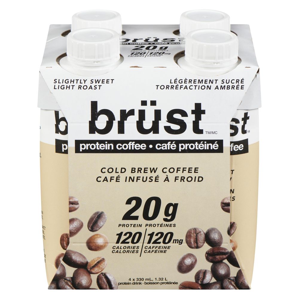 Brust Light Roast Cold Brew Protein Coffee, 1320 Ml