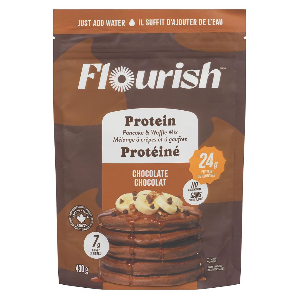Flourish Chocolate Protein Pancake Mix, 430 G