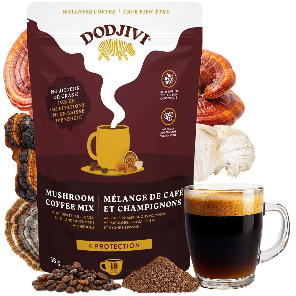 Dodjivi 4 Protection Mushroom Coffee Mix, 58 G