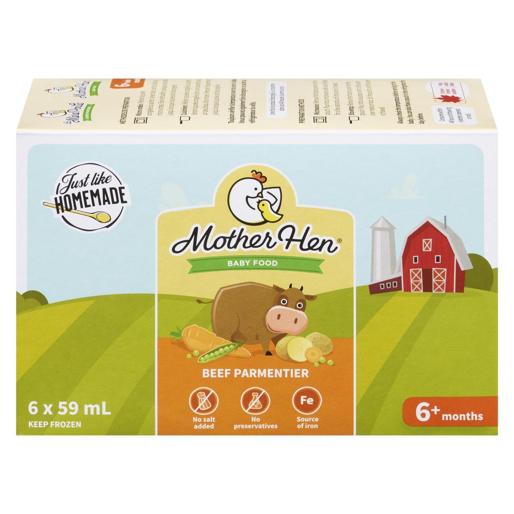 Mother Hen Beef Parmentier For Baby, 59 Ml -- 6 Per Case