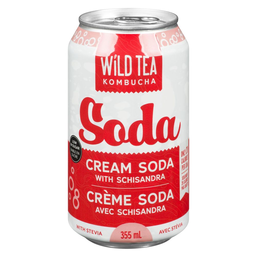 Wild Tea Kombucha ,soda À La Crème Avec Schisandra, 355 Ml