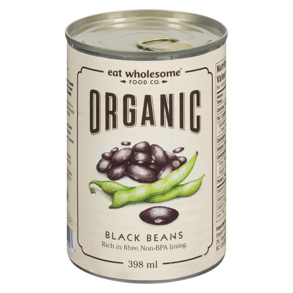 Eat Wholesome Organic Black Beans, 398 Ml