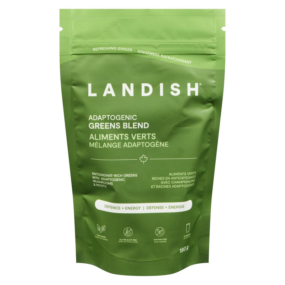 Landish Adaptogenic Greens Blend Powder, 180 G