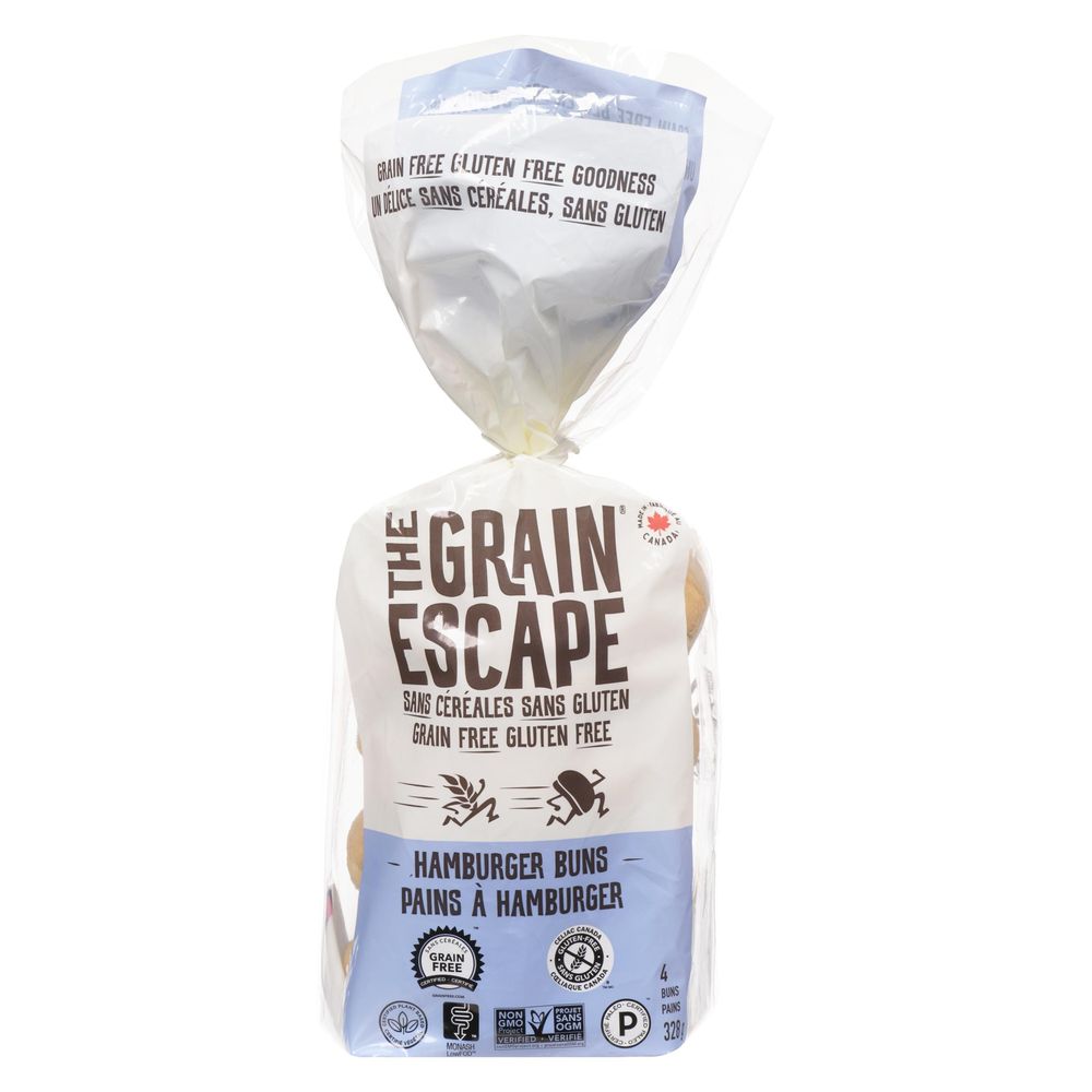 The Grain Escape Hamburger Bun, 328 G