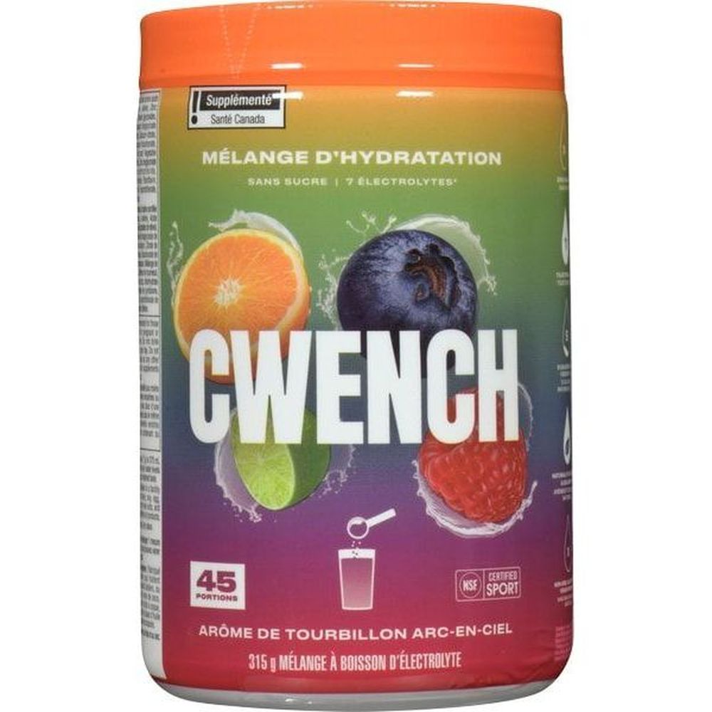 Cwench Hydration Rainbow Swirl Electrolyte Drink Mix, 315 G -- 6 Per Case