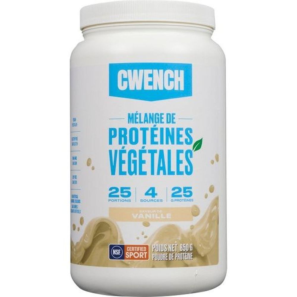 Cwench Hydration Vanilla Vegan Protein Blend Powder, 850 G -- 6 Per Case