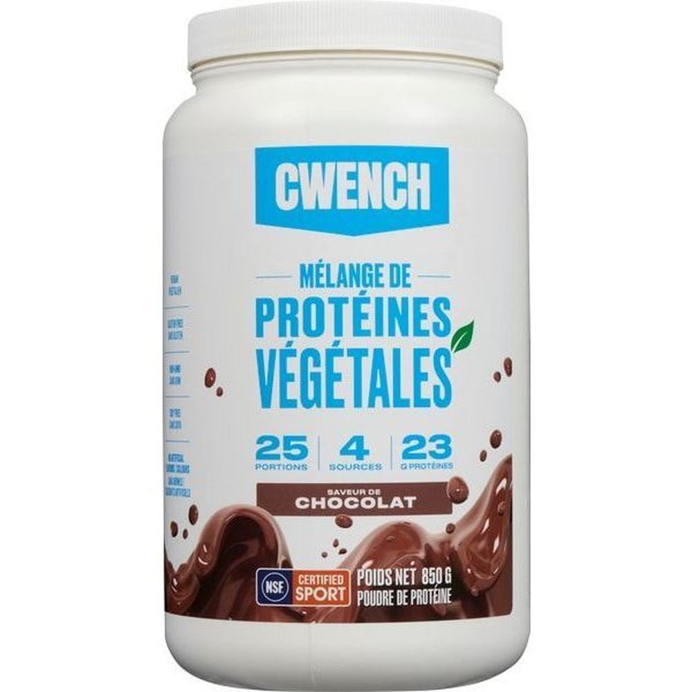 Cwench Hydration Chocolate Vegan Protein Blend Powder, 850 G -- 6 Per Case