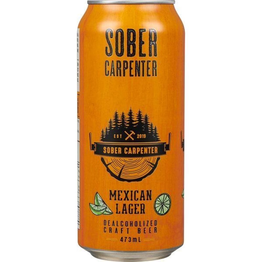 Sober Carpenter Mexican Lager Dealcoholized Craft Beer, 473 Ml -- 12 Per Case