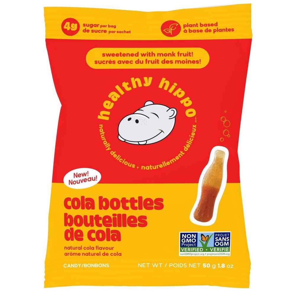 Healthy Hippo Bonbons En Forme De Bouteilles De Cola, 50 G -- 12 Par Caisse