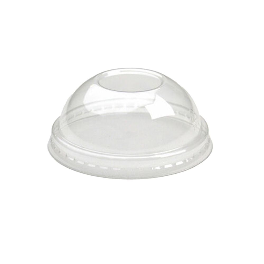 Eco Packaging Couvercle Bombé Transparent En Rpet De 107 Mm Pour Tasse De 950 Ml (32 Oz), Lot De 50 (10 Par Carton).