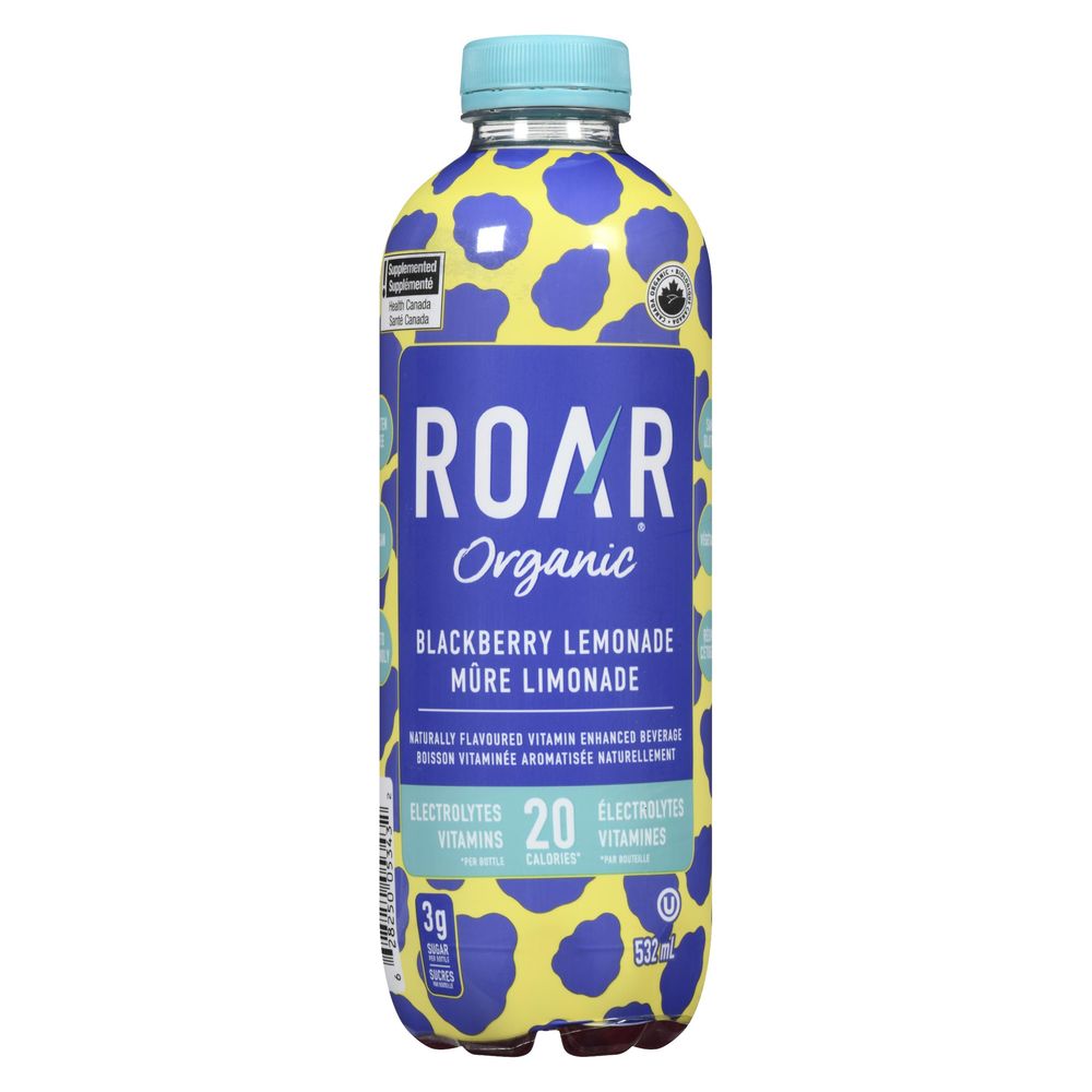 Roar Organic Blackberry Lemonade Hydration Drink, 532 Ml