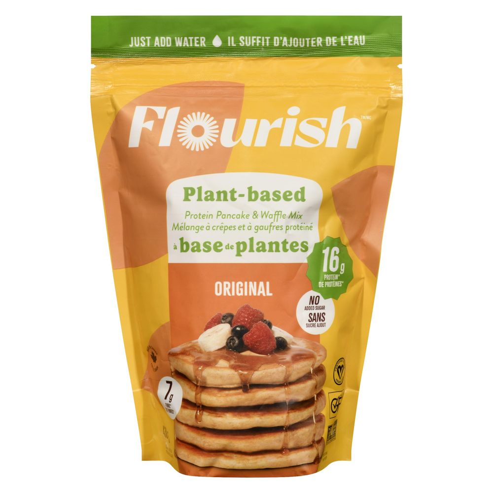 Flourish Original Plant- Based Protein Pancake Mix, 1 Lb