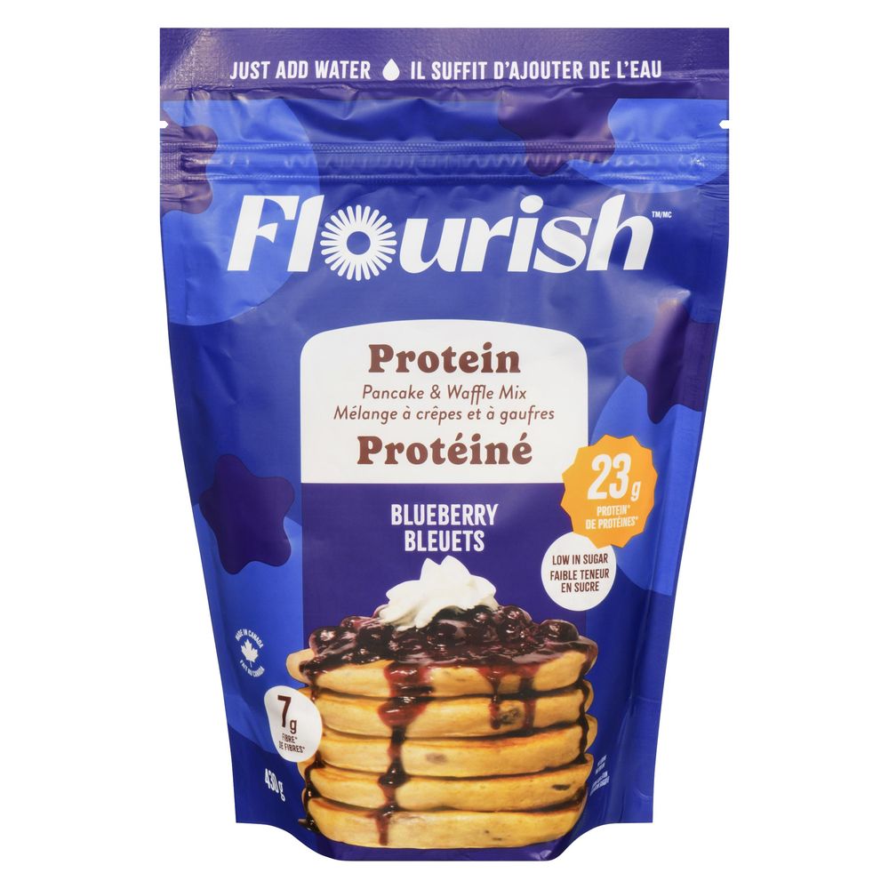 Flourish Blueberry Protein Pancake Mix, 430 G