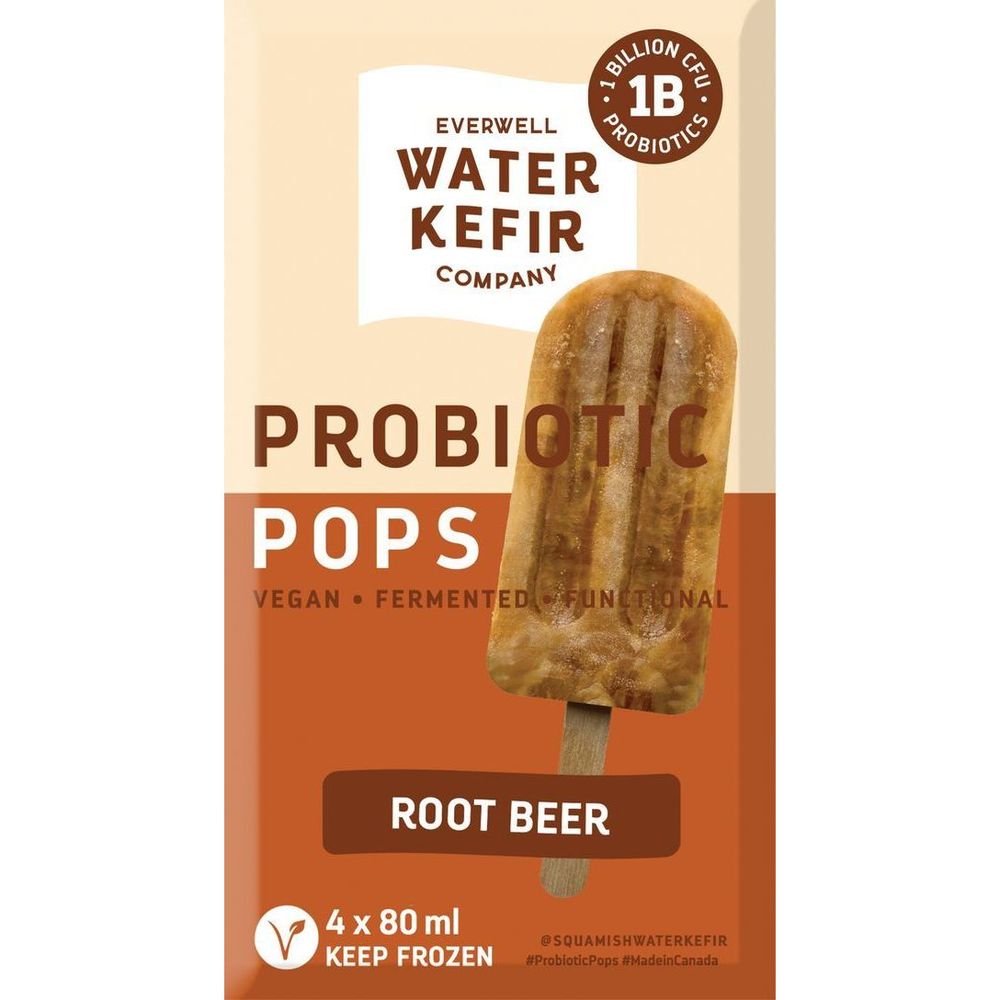 Everwell Water Kefir Root Beer Probiotic Popsicle, 80 Ml -- 24 Per Case