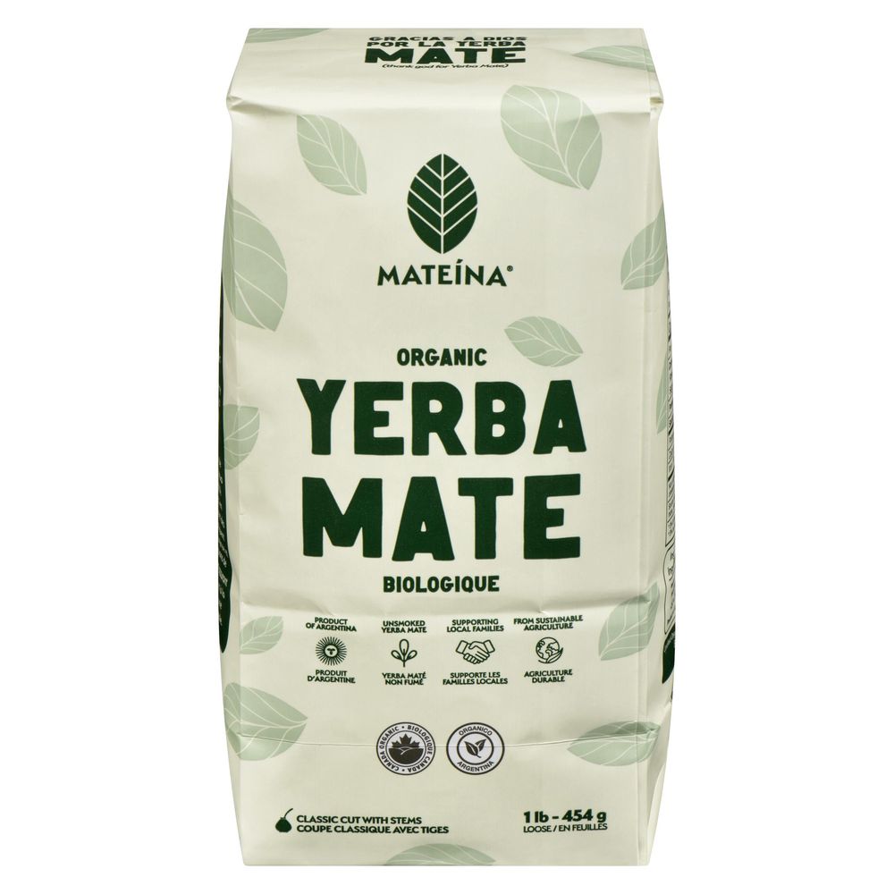 Mateina Organic Original Loose Leaf Yerba Mate, 1 Lb