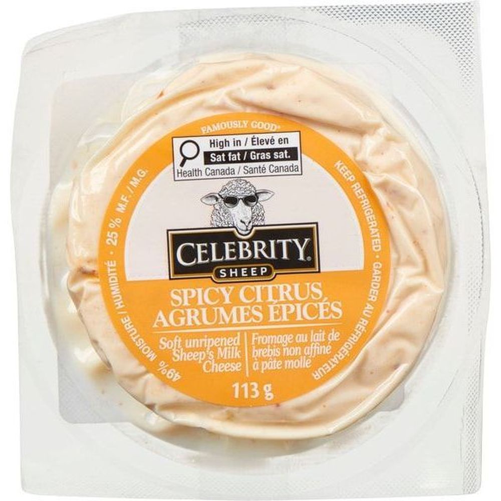 Celebrity Spicy Citrus Sheep Milk Cheese, 113 G -- 12 Per Case