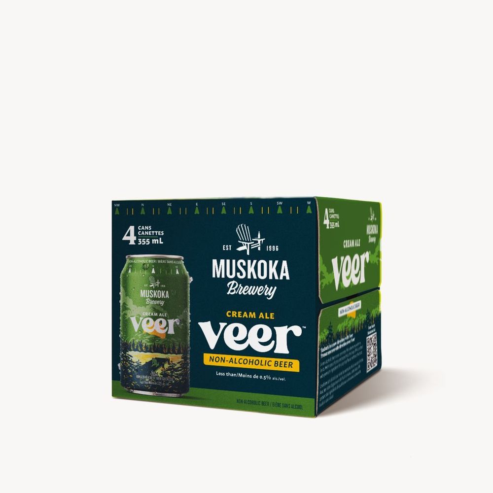 Muskoka Brewery Veer Cream Ale Non-alcoholic Beer, 355 Ml -- 24 Per Case