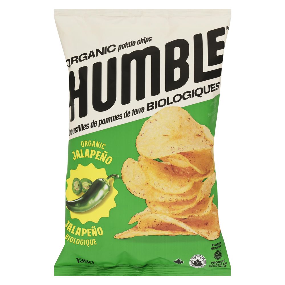 Humble Organic Jalapeno Potato Chips, 135 G