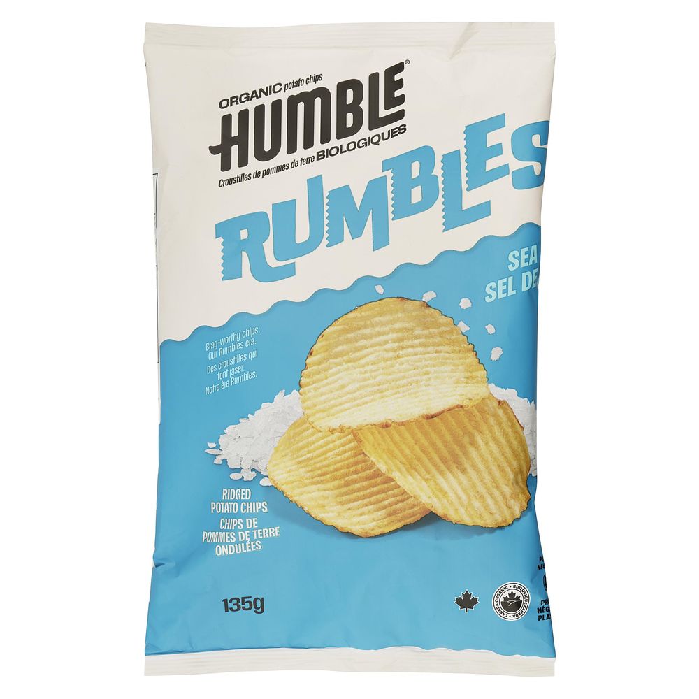 Humble Rumbles Organic Sea Salt Potato Chips, 135 G