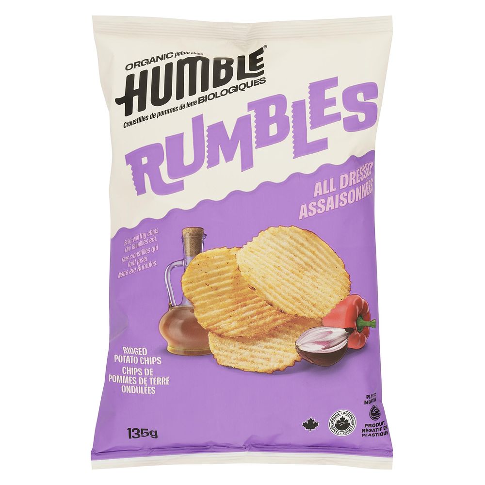 Humble Organic All Dressed Potato Chips, 135 G