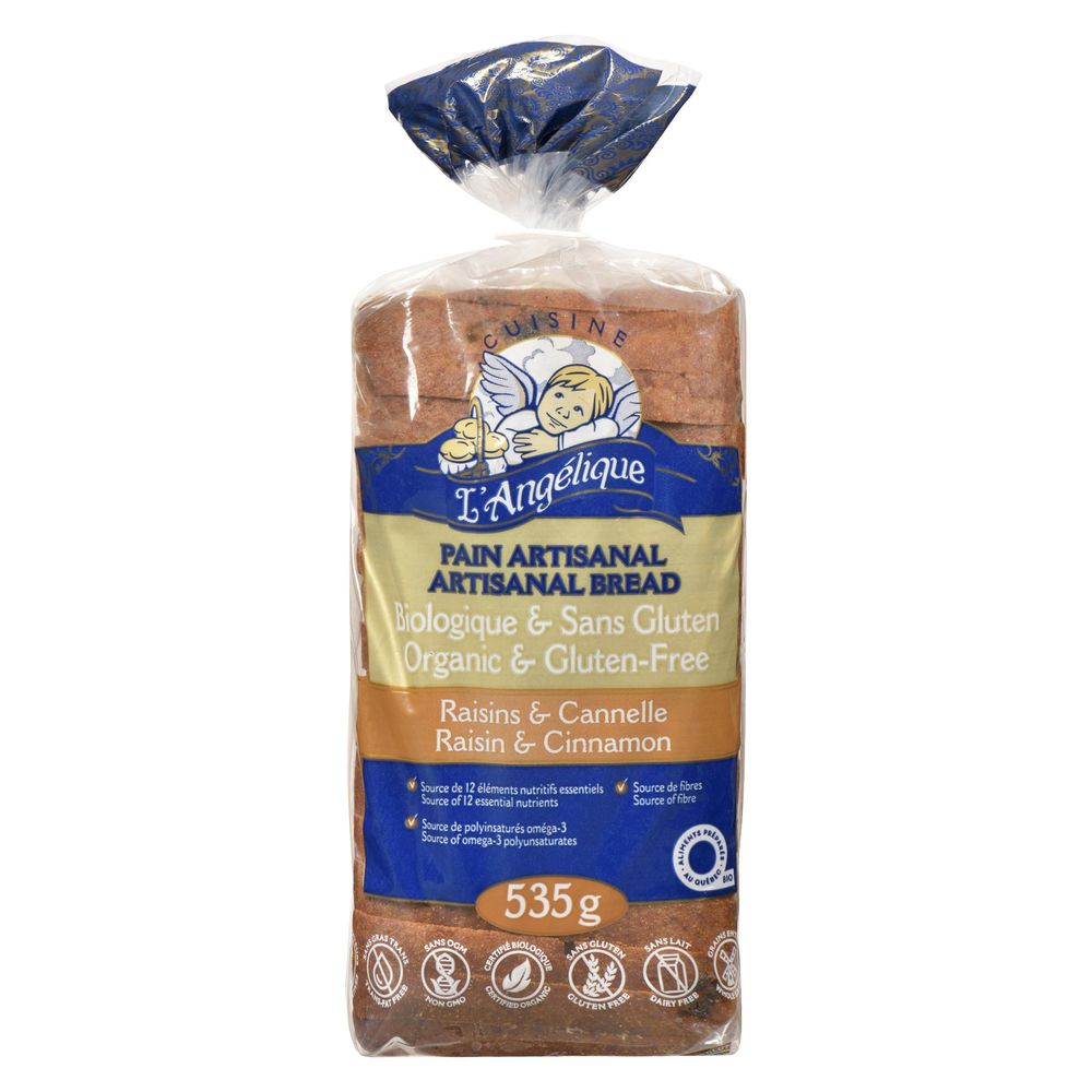 Cuisine L'angelique Organic Raisin And Cinnamon Artisanal Bread, 535 G