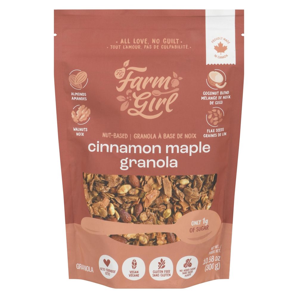 Farm Girl Cinnamon Maple Granola, 300 G -- 12 Per Case