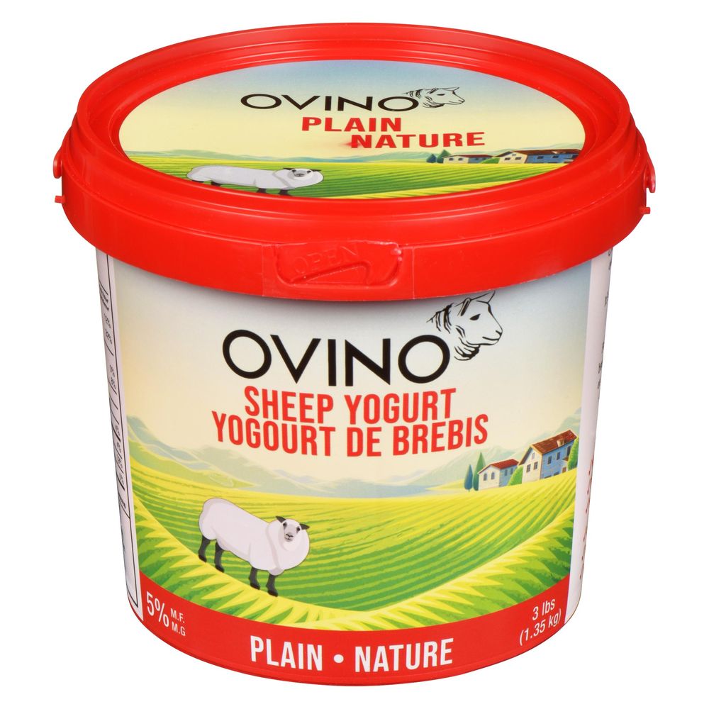 Ovino 5 Percent Milk Fat Plain Sheep Yogurt, 1350 G
