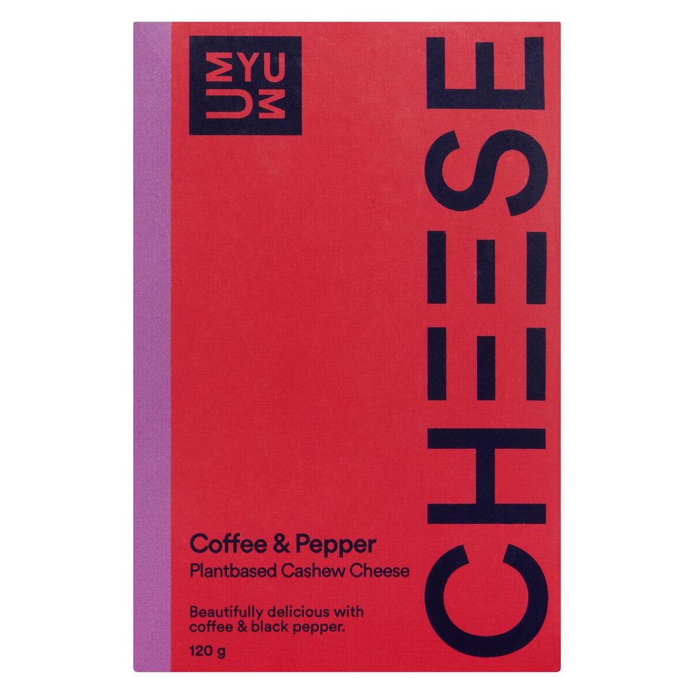 Umyum Coffee And Black Pepper Plant-based Cashew Cheese, 120 G -- 6 Per Case