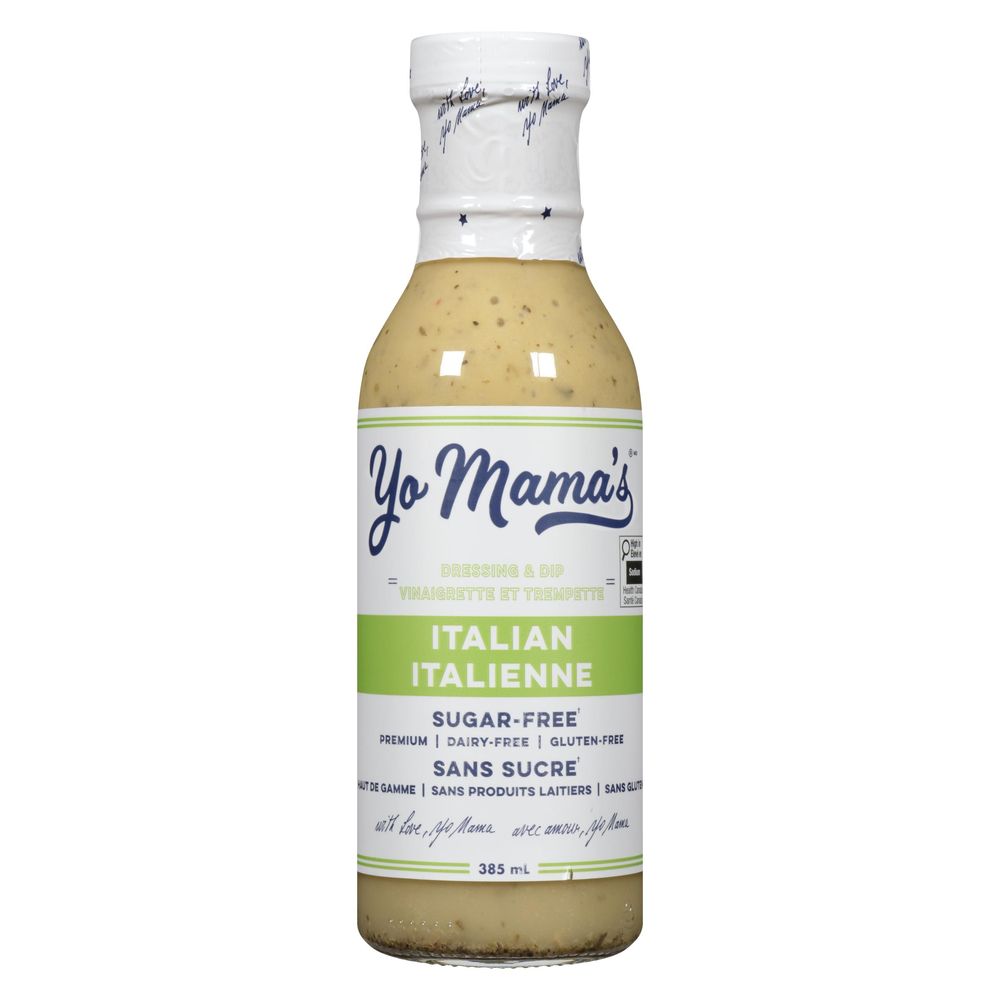 Yo Mama's Sugar Free Italian Dressing And Dip, 385 Ml