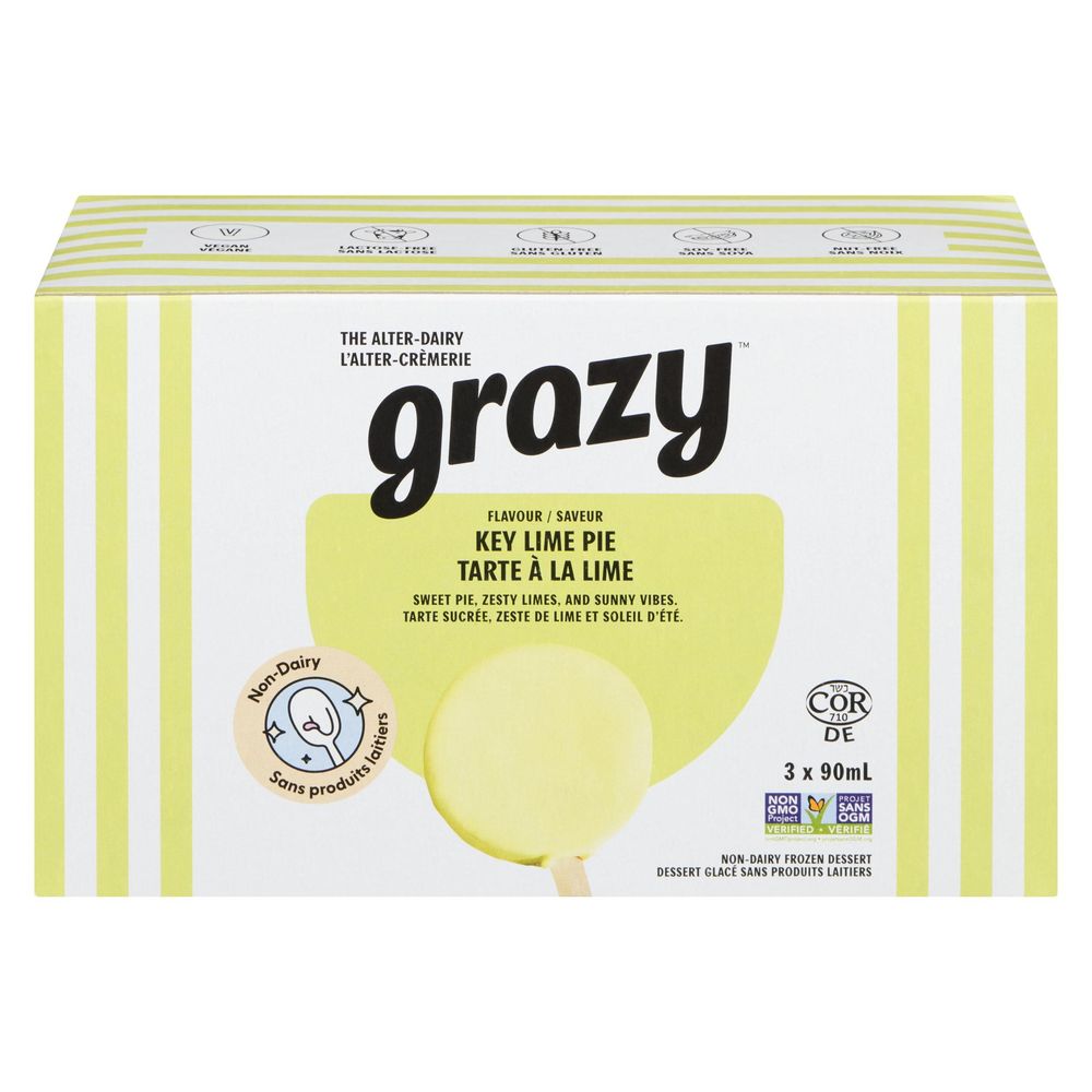 Grazy Plant-based Novelties Key Lime Pie, 270 Ml -- 8 Per Case