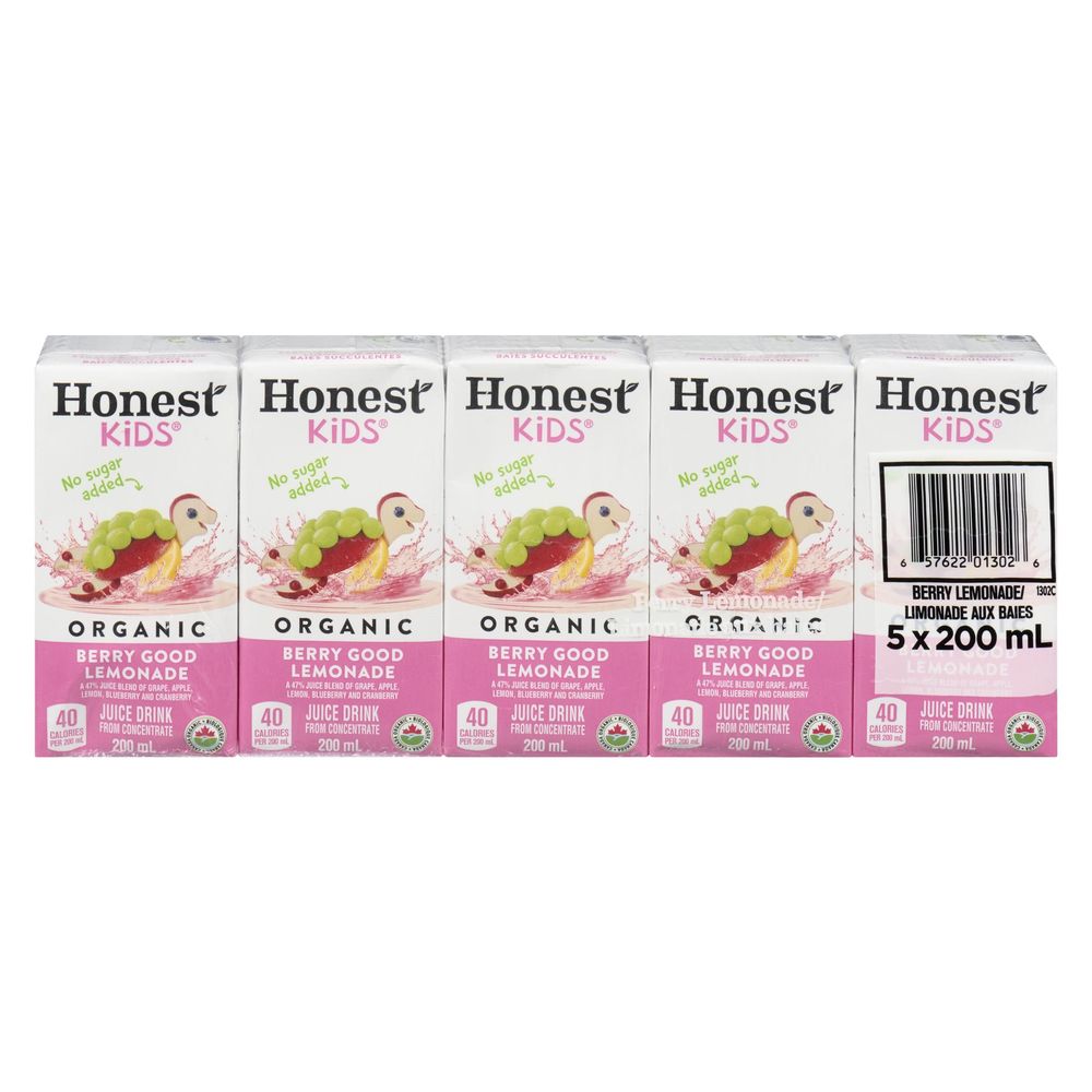 Honest Kids Berry Lemonade, 200 Ml -- 8 Per Case