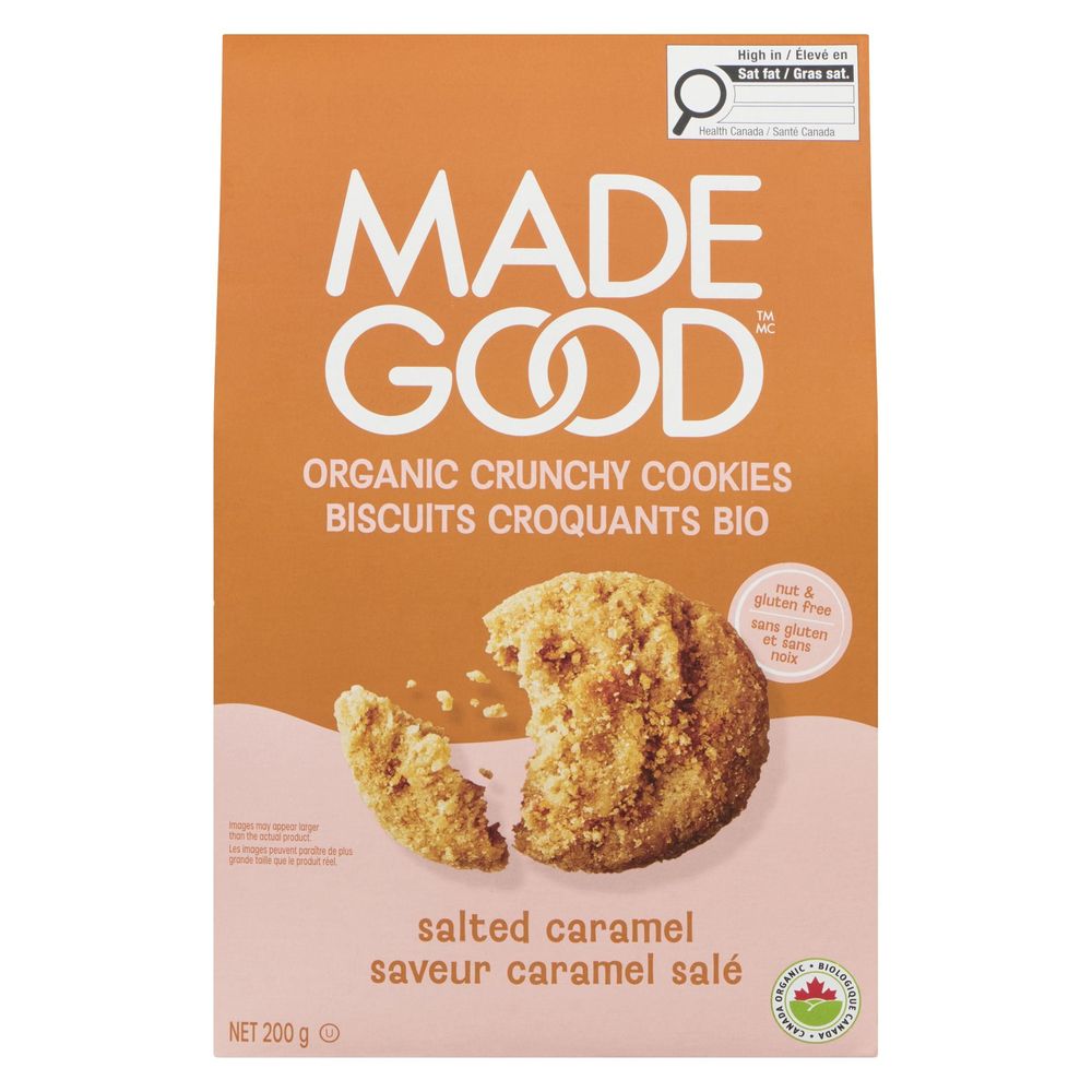 Madegood Biscuits Croustillants Bio Au Caramel Salé, 200 G -- 6 Par Caisse