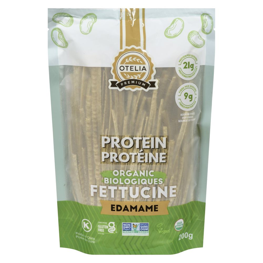 Otelia Organic Protein Edamame Fettucine, 200 G -- 12 Per Case