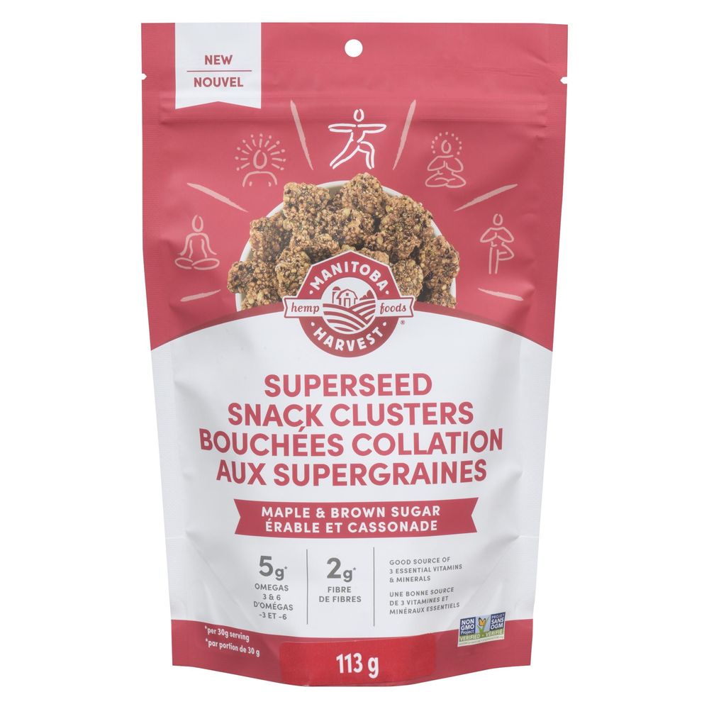 Manitoba Harvest Maple And Brown Sugar Superseed Snack Clusters, 113 G -- 6 Per Case