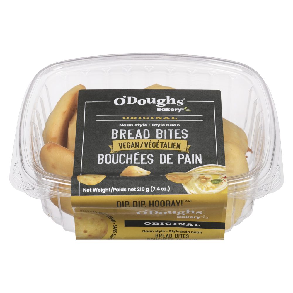 O'doughs ,bouchées De Pain Naan Originales, 210 G
