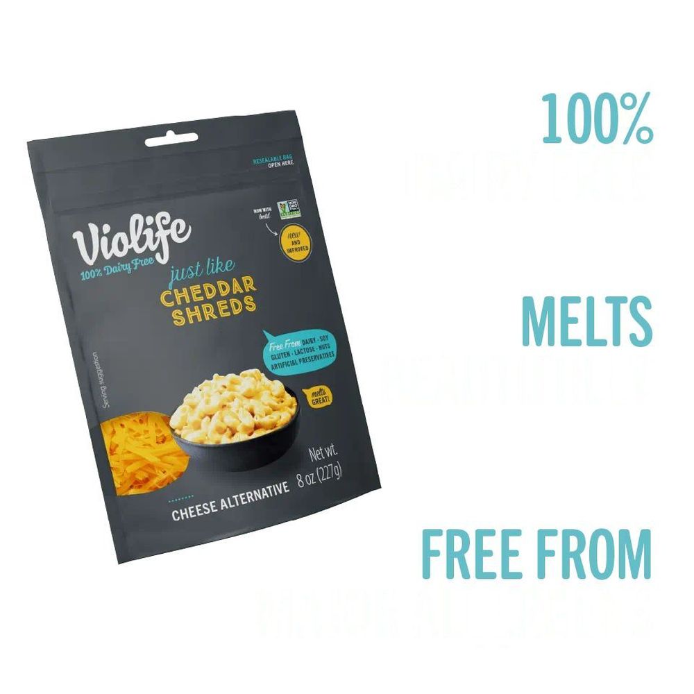 Violife Vegan Shredded Cheddar, 227 G -- 8 Per Case