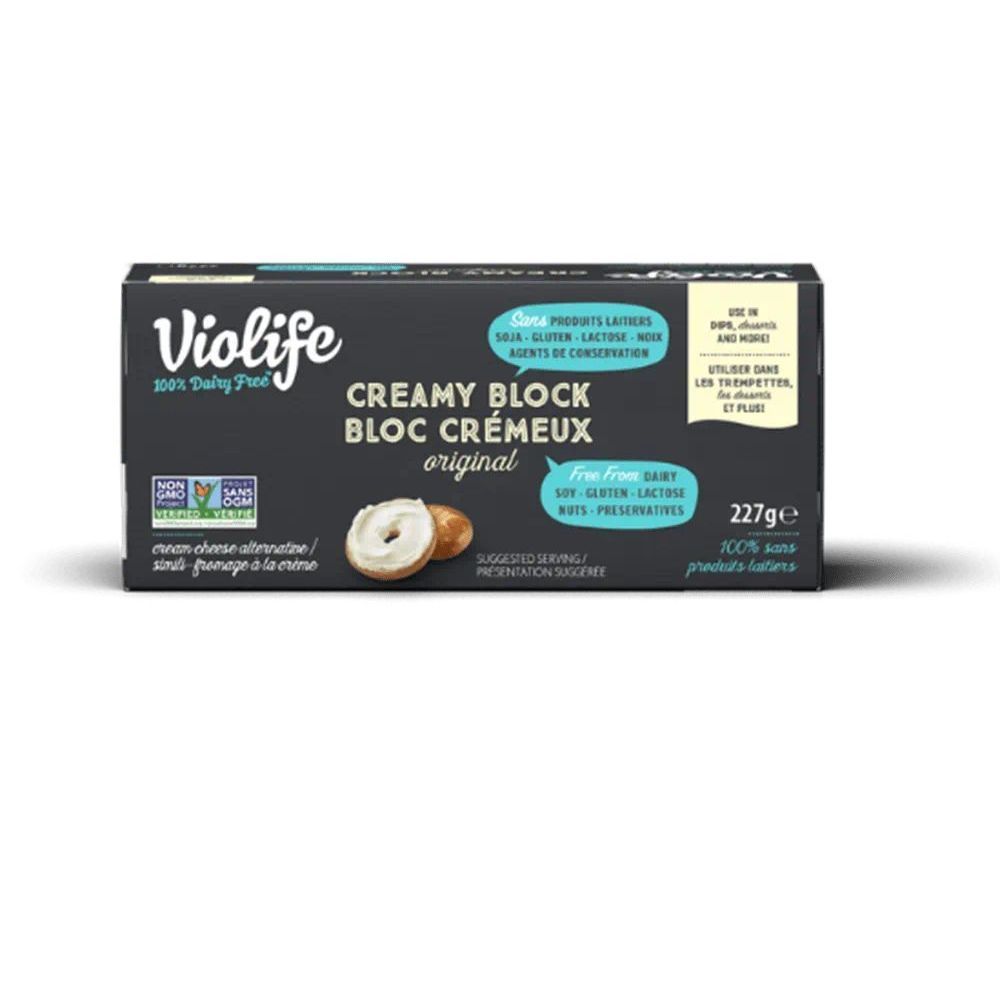 Violife Vegan Cream Cheese Block, 227 G -- 8 Per Case