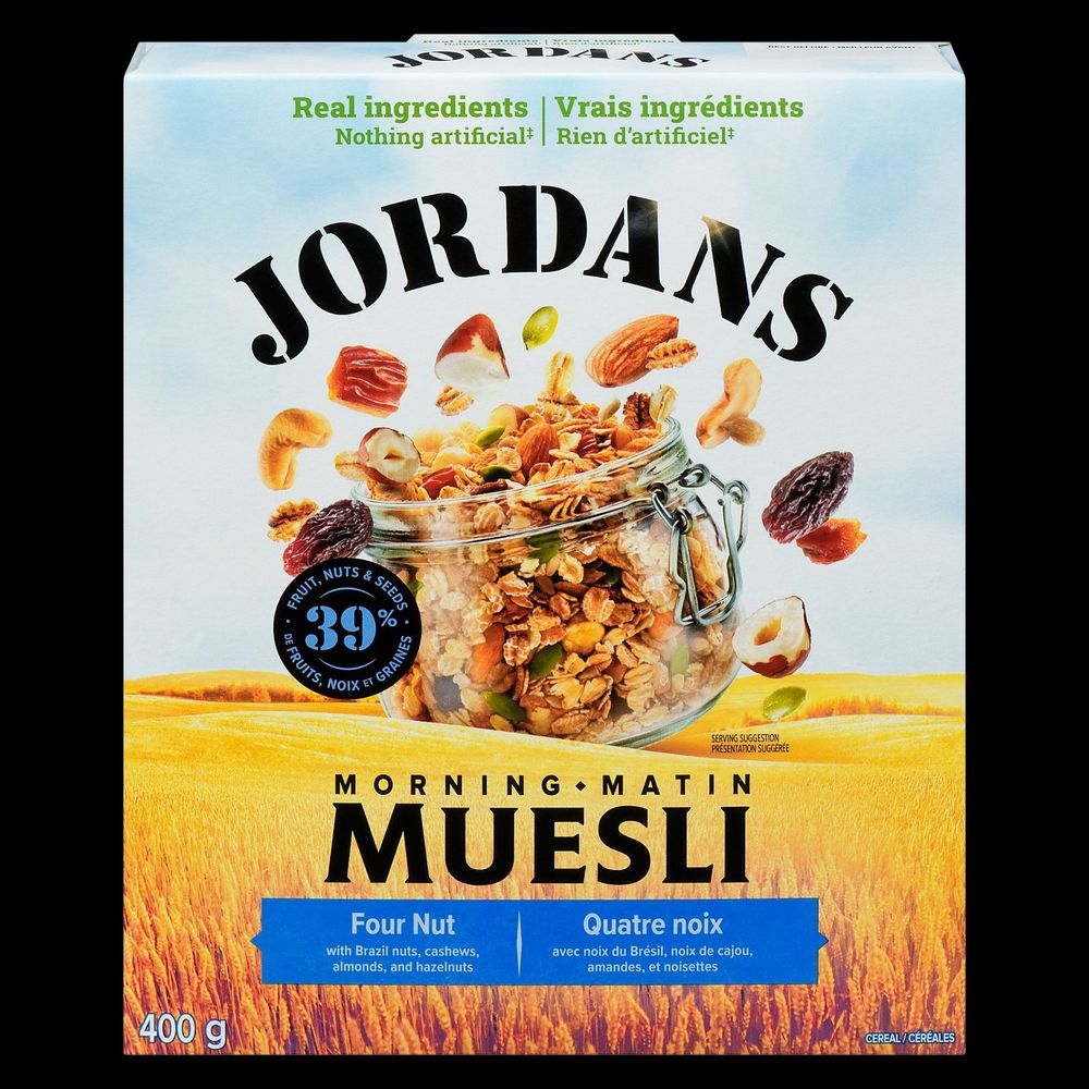 Jordans Morning Four Nut Muesli, 400 G -- 6 Per Case