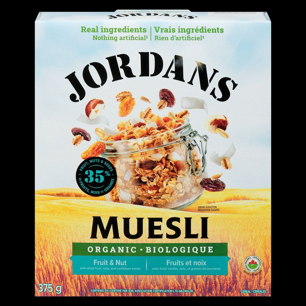 Jordans Organic Fruit And Nut Muesli, 375 G -- 6 Per Case
