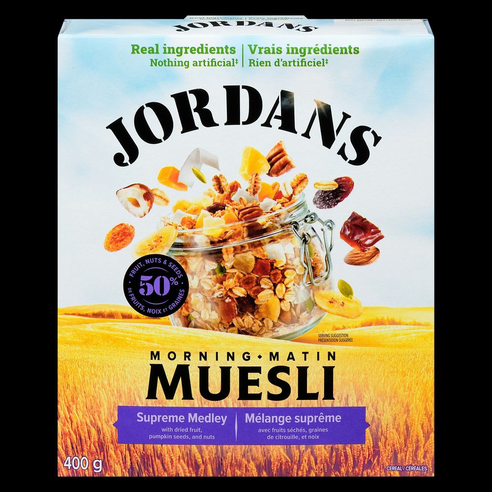 Jordans Morning Supreme Medley Muesli, 400 G -- 6 Per Case