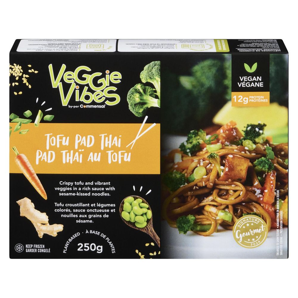 Veggie Vibes Vegan Tofu Pad Thai, 250 G -- 12 Per Case