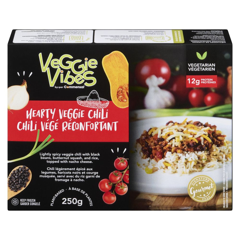 Veggie Vibes Hearty Veggie Chili, 250 G -- 12 Per Case