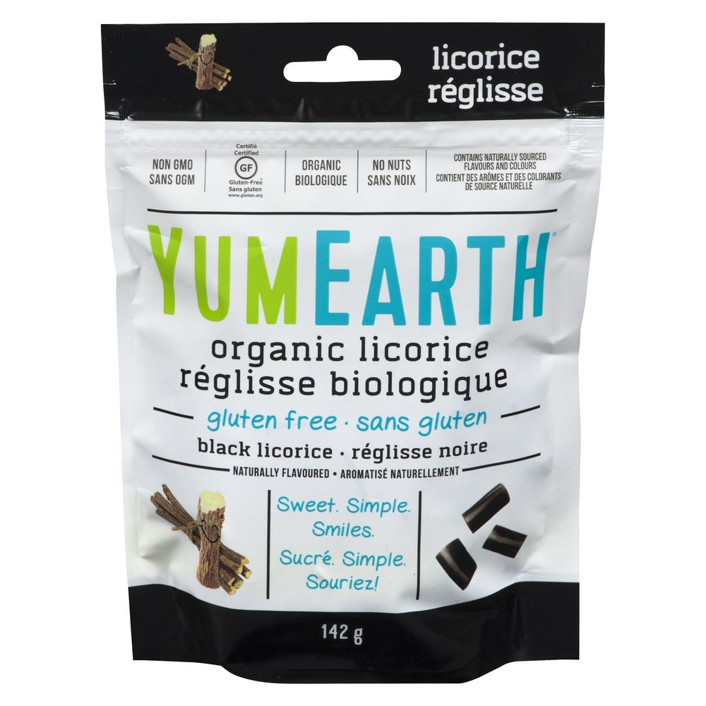 Yumearth Organic Black Licorice Candy, 142 G -- 6 Per Case