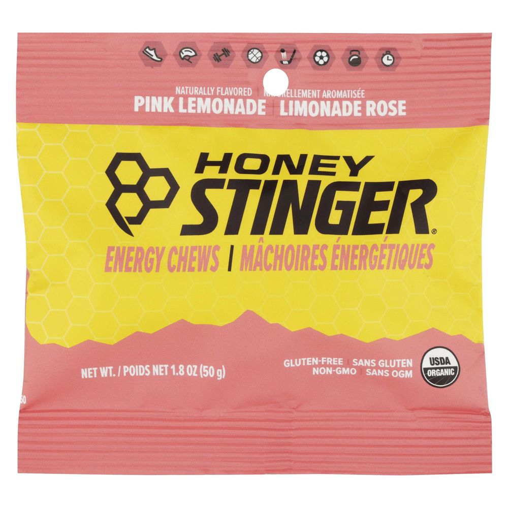 Honey Stinger Pink Lemonade Energy Chews, 50 G -- 12 Per Case