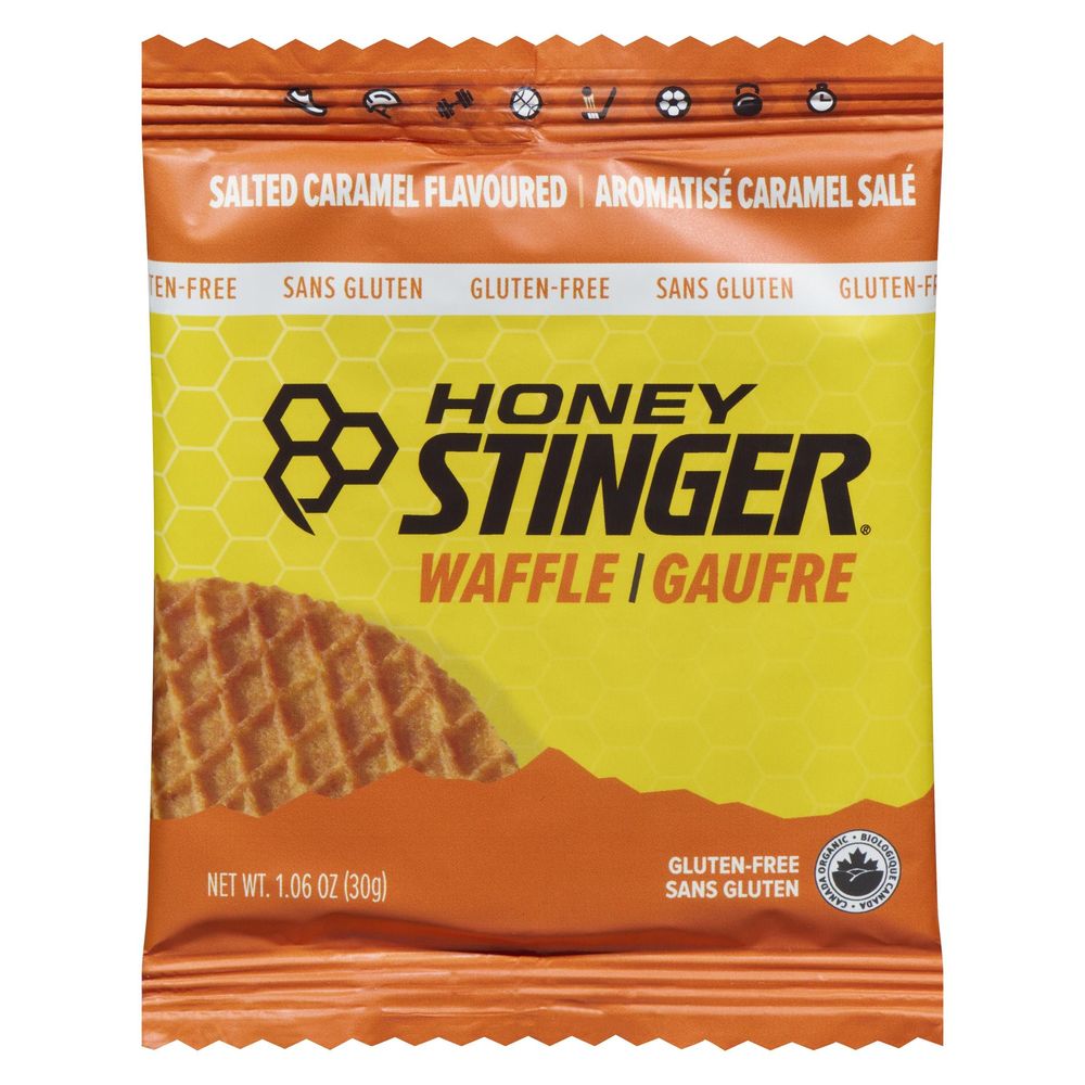 Honey Stinger Organic Salted Caramel Gluten Free Waffles, 30 G -- 12 Per Case