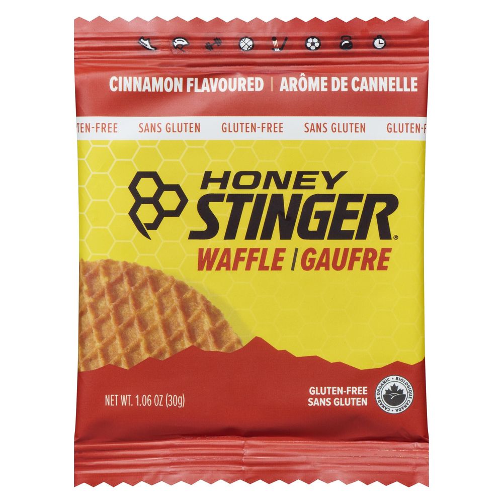 Honey Stinger Organic Cinnamon Gluten Free Waffles, 30 G -- 12 Per Case