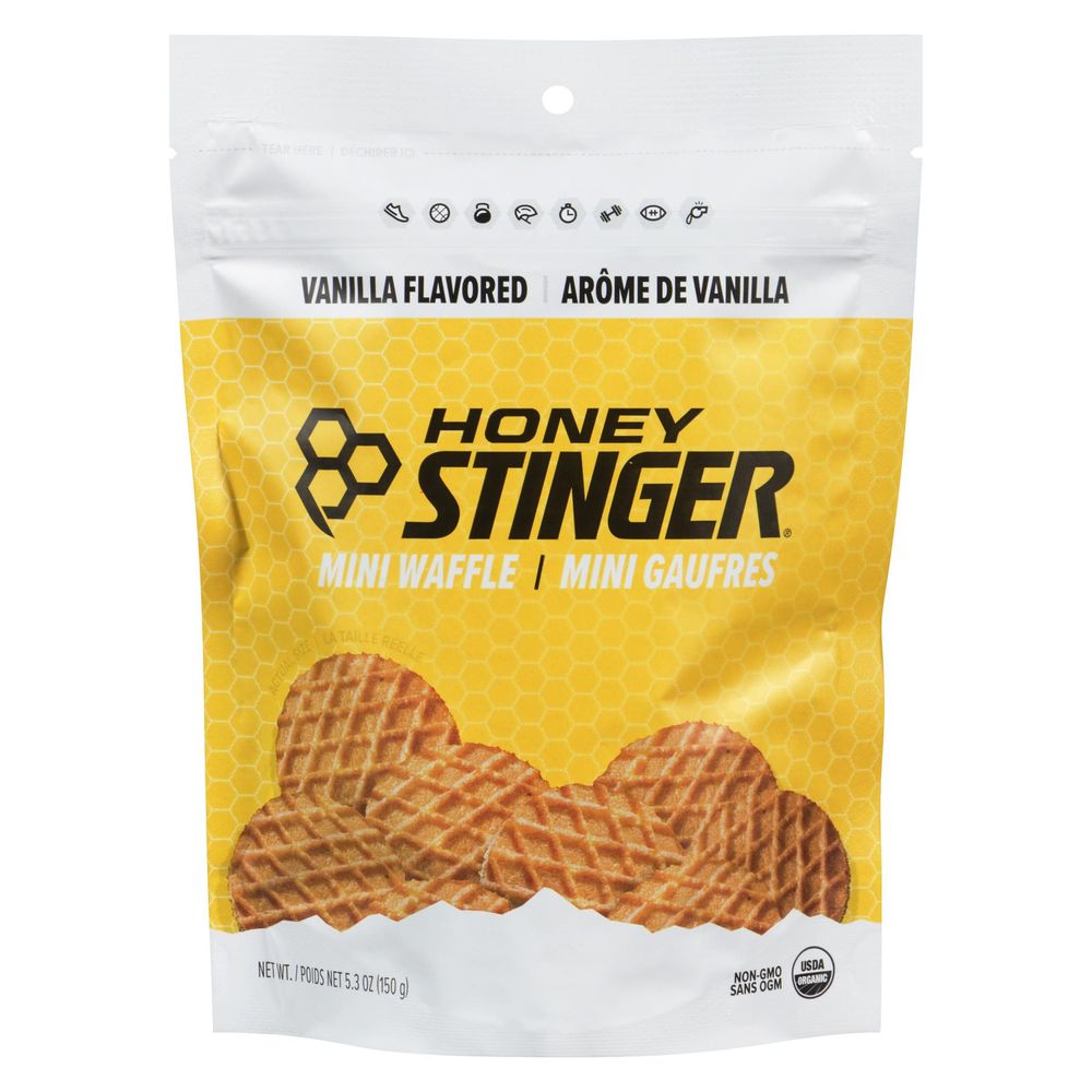 Honey Stinger Vanilla Mini Waffles, 150 G -- 6 Per Case