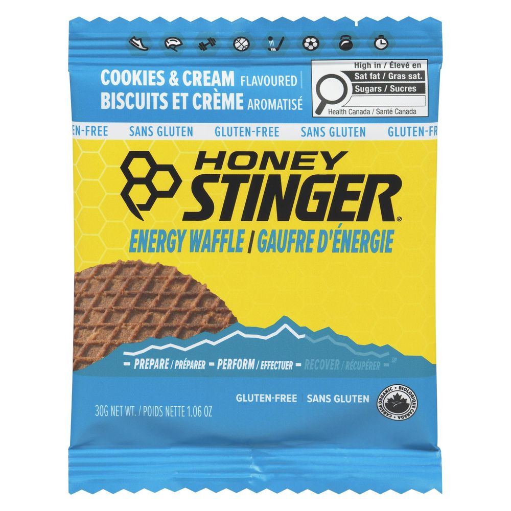 Honey Stinger Organic Cookies And Cream Gluten Free Waffles, 30 G -- 12 Per Case