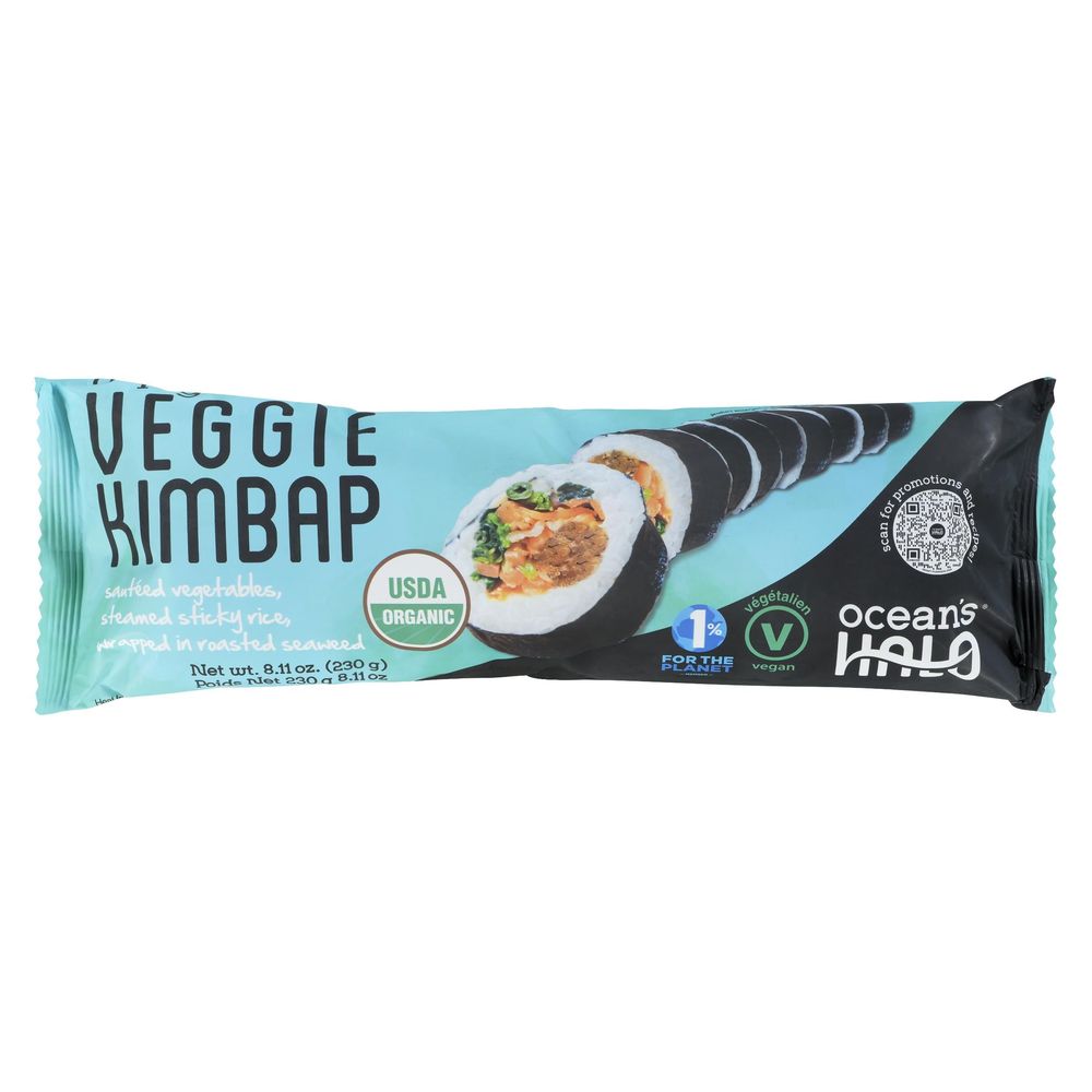 Ocean's Halo Organic Veggie Kimbap Roll, 230 G -- 6 Per Case